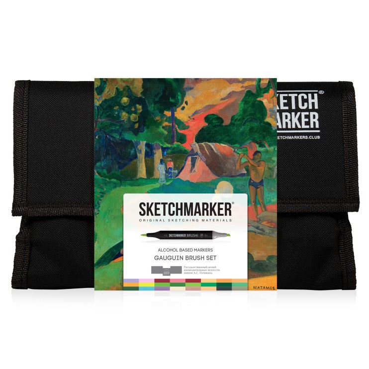 Набор маркеров Sketchmarker Brush "Гоген" 24 штуки в пенале