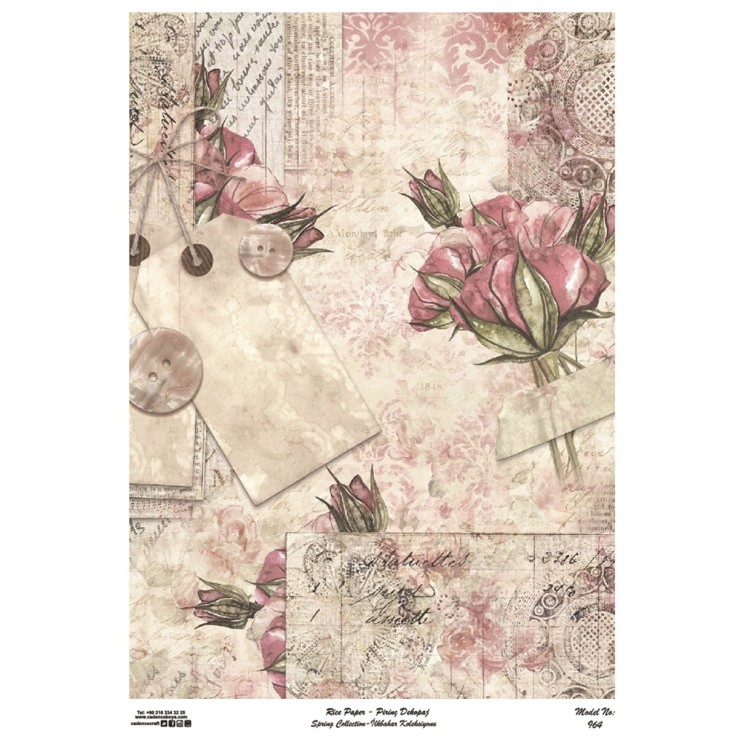 Рисовая карта "Rice paper" 30х42см, RDP964