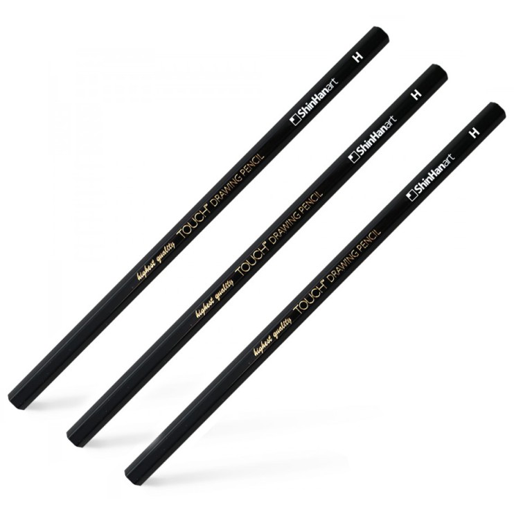 Комплект карандашей графитных TOUCH "Drawing" H (3 штуки)