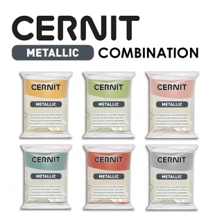 Набор полимерного моделина Cernit "Metallic" Combination №6 (050, 051, 052, 054, 057, 080)