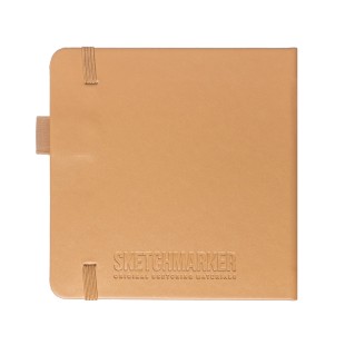 Блокнот для зарисовок Sketchmarker 12x12см, 140г/м2, 80л, твердая обложка Капучино