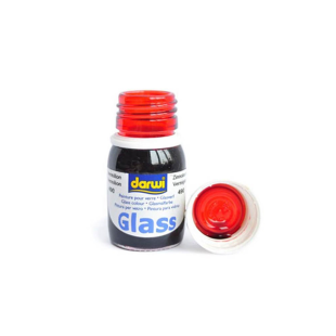 Краска акриловая по стеклу Darwi "Glass" 490 vermilion (Киноварь), 30 мл (0700030490)