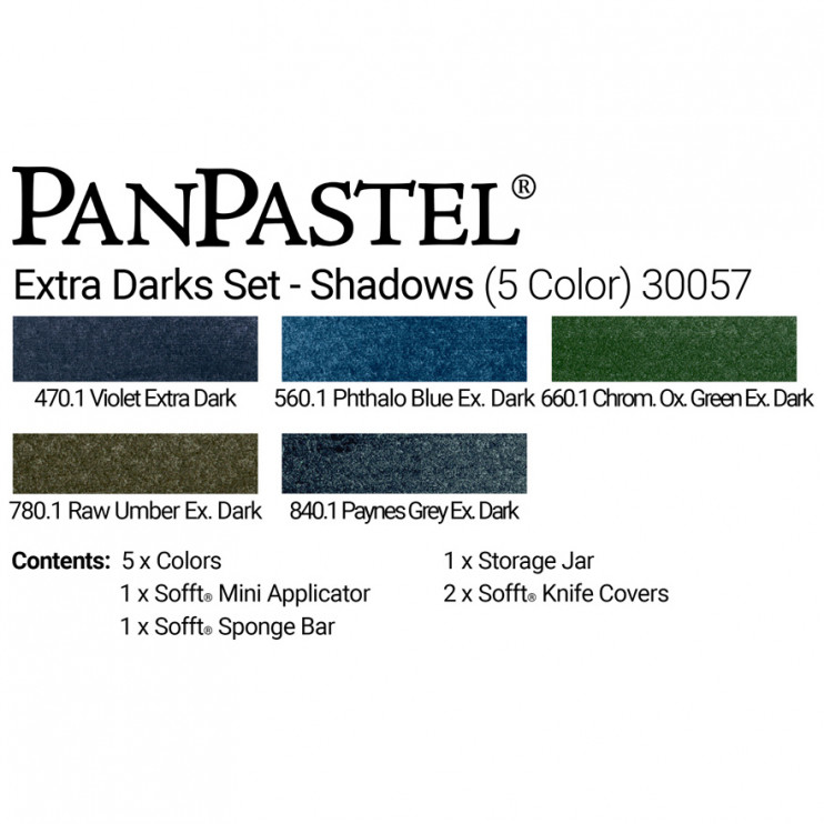 Набор сухой пастели PanPastel "Shadows" 5 цветов PP30057