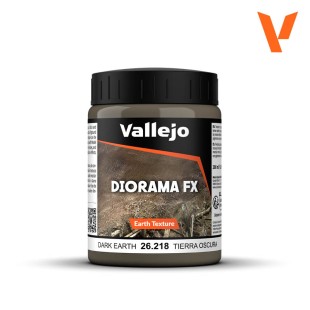 Паста акриловая Vallejo "Diorama FX" 26.218 Dark Earth, 200 мл