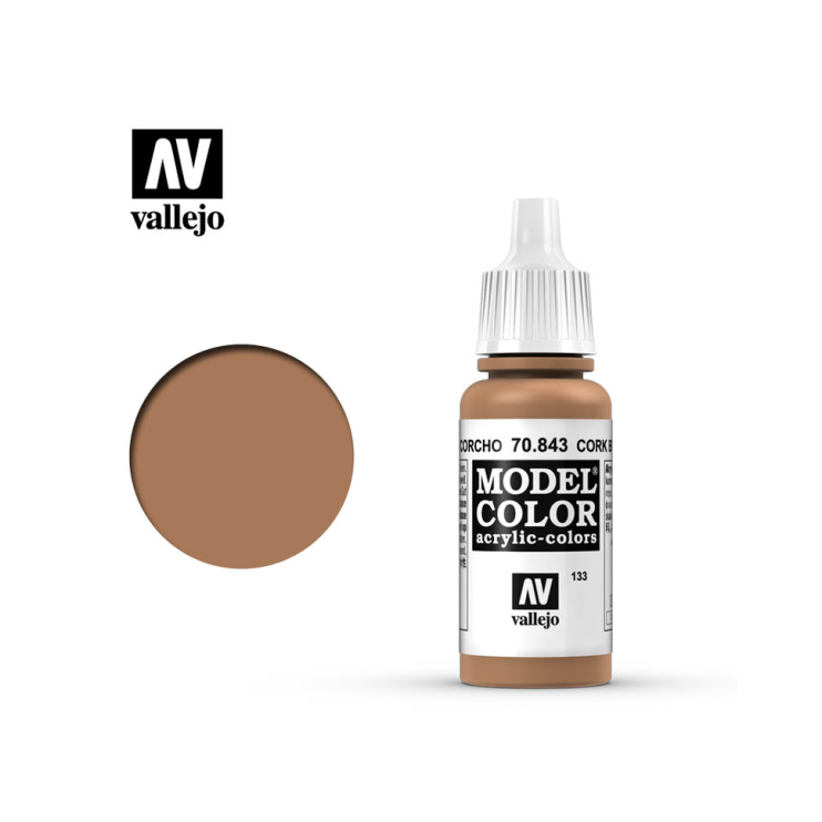 Краска для моделизма Vallejo "Model Color" 70.843 Cork Brown