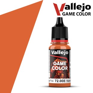 Краска акриловая для моделизма Vallejo "Game Color" 72.008 Orange Fire