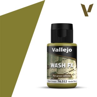 Тонирующая жидкость Vallejo "Wash Fx" 76.512 Dark Green, 35 мл