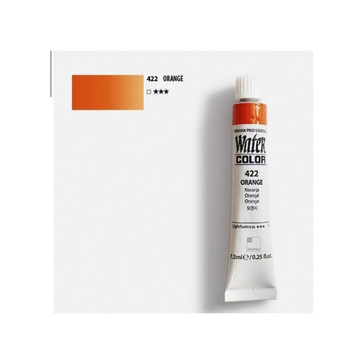 Краска акварельная ShinHan "Water Color Pro" 422 оранжевый /12мл