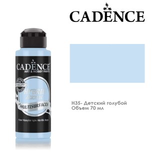 Краска акриловая Cadence "Hybrid" 70мл №H35 детский голубой