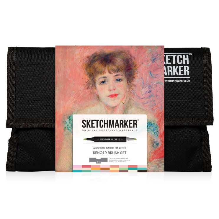 Набор маркеров Sketchmarker Brush "Ренуар" 24 штуки в пенале