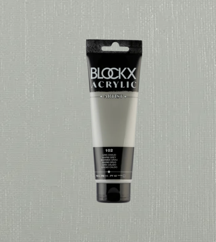 Акрил Blockx Artist №102 Warm grey/ Серый теплый, 250мл