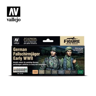 Набор Vallejo Figure "German Fallschirmjager Early WWII" 70.185, 8 красок по 17 мл