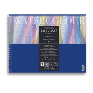 Альбом для акварели Fabriano "Watercolour" 24x32см, 12л, 300гр/м² (сold pressed)
