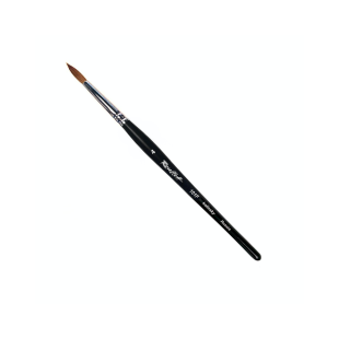 Колонок круглый Roubloff "101F" №4 черная матовая фигурная ручка