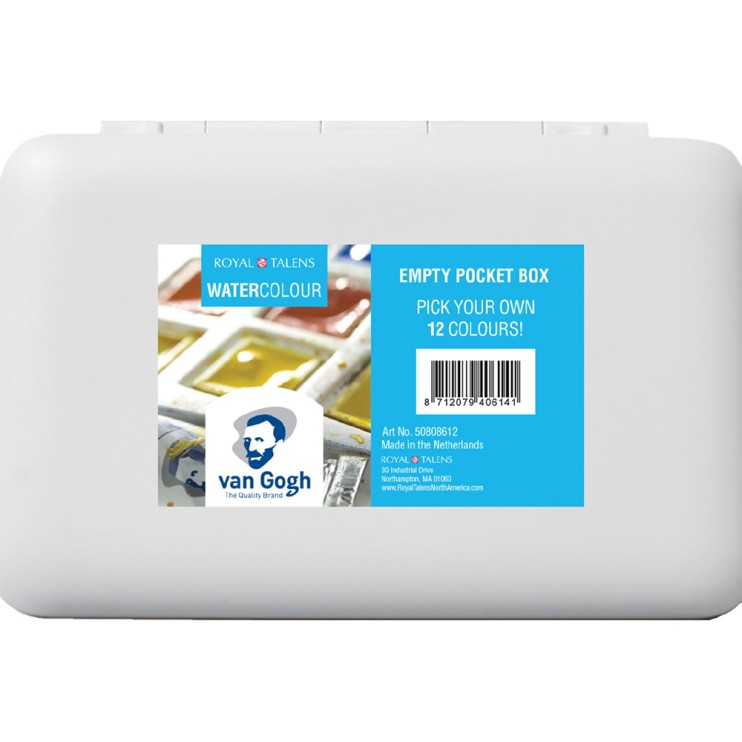 Пенал для акварельных красок Royal Talens "Van Gogh" на 12 кювет, пустой
