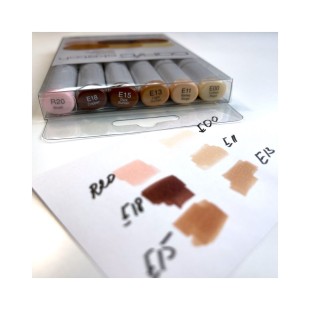Набор Copic Sketch "Skin Tones" 6 маркеров (телесные) в пластиковом пенале