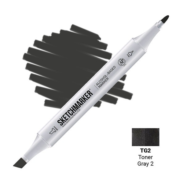 Маркер двусторонний Sketchmarker "Classic" TG2 Тонированный серый 2