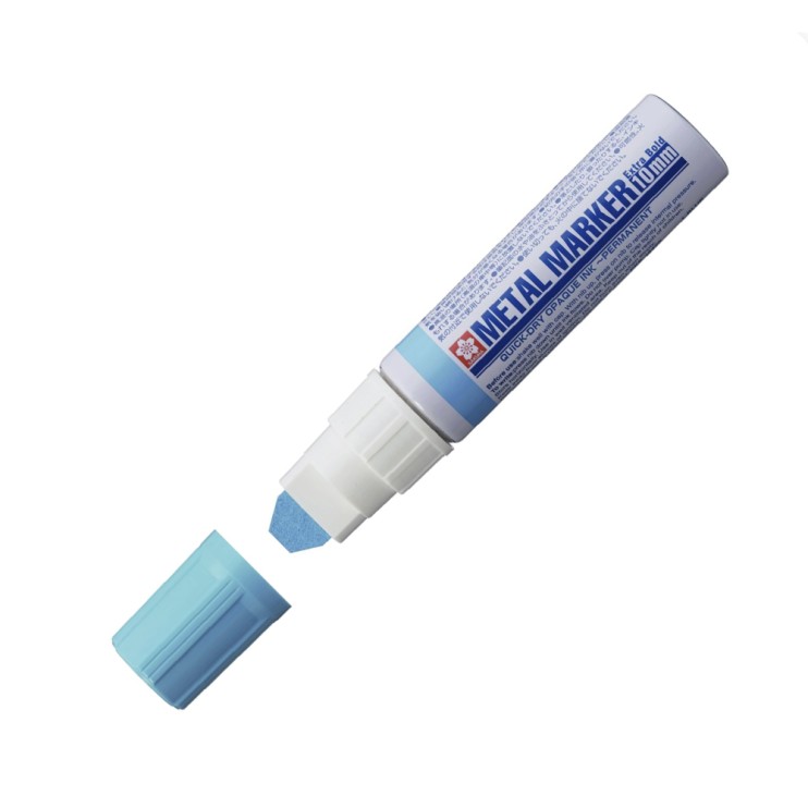 Маркер по металлу Sakura "Metal" 10мм экстра толстый стержень, Голубой