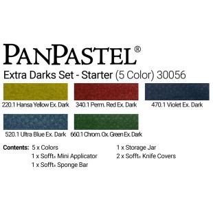 Набор сухой пастели PanPastel "Extra Dark Shades" 5 цветов PP30056