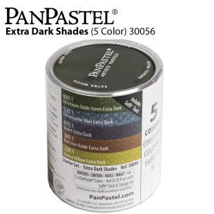 Набор сухой пастели PanPastel "Extra Dark Shades" 5 цветов PP30056