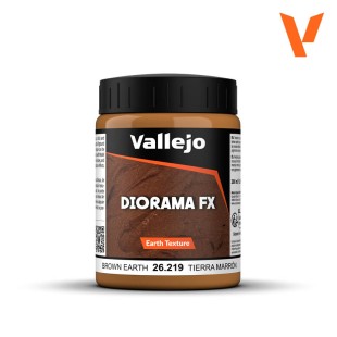 Паста акриловая Vallejo "Diorama FX" 26.219 Brown Earth, 200 мл