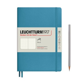 Блокнот в точку Leuchtturm1917 "Medium" A5, 61л, 80гр/м², мягкая обложка, Синий Нордический (362849