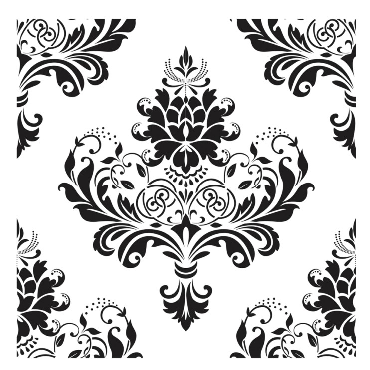 Трафарет 25х25см, HDM065 вензель большой