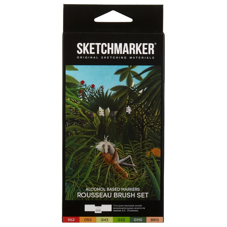 Набор маркеров Sketchmarker Brush "Руссо" 6 штук