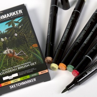 Набор маркеров Sketchmarker Brush "Руссо" 6 штук