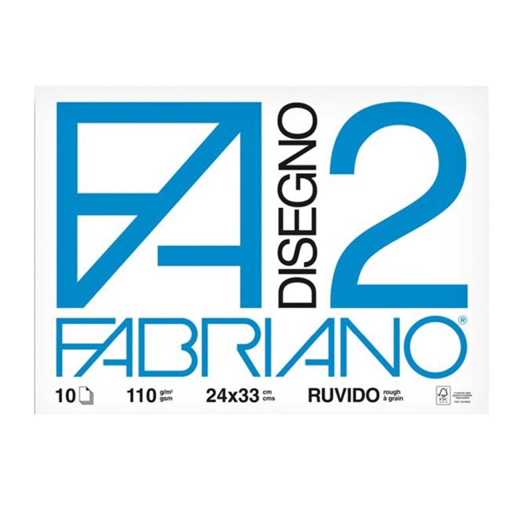 Блок бумаги для графики Fabriano "Designo" 24x33см, 10л, 110г/м (04004105)