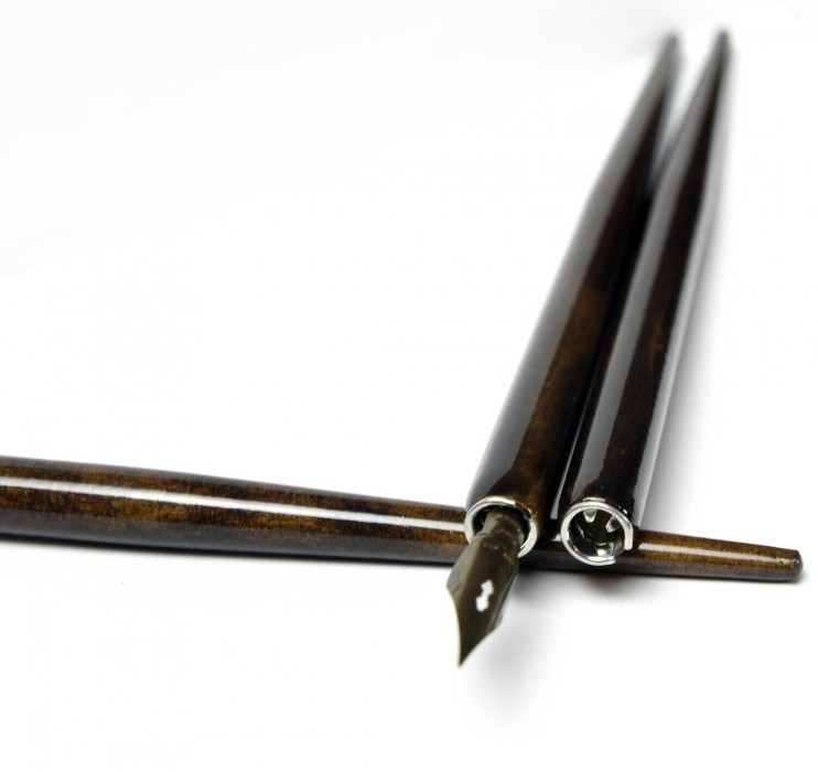 3 держателя для пера "Classic" морилка, дерево без лака