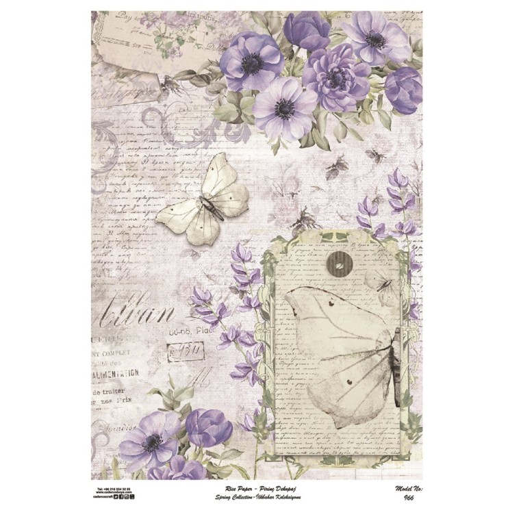 Рисовая карта "Rice paper" 30х42см, RDP966