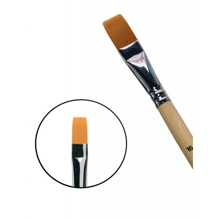 Синтетика плоская мягкая Chernaya Rechka "1222" №16 длинная ручка