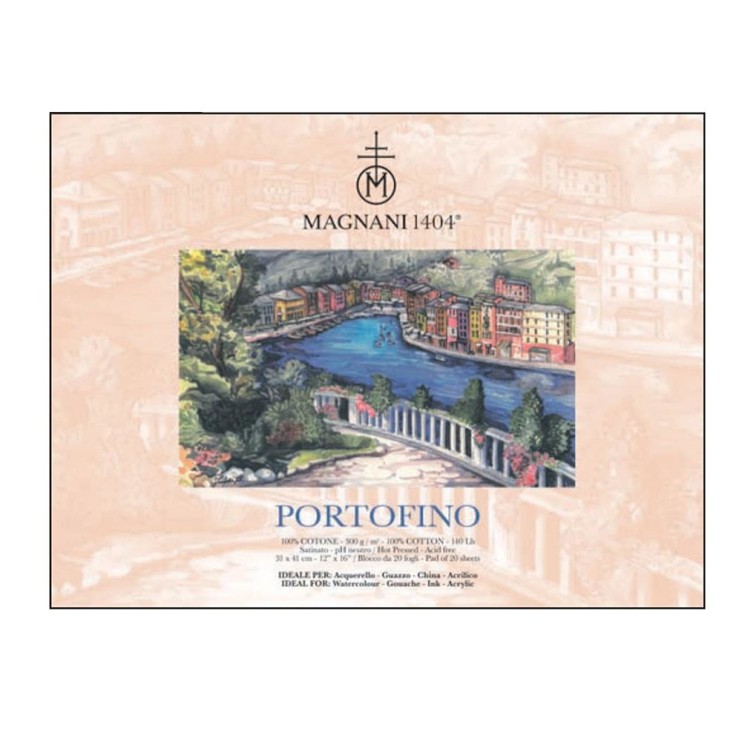 Блок для акварели Magnani "Portofino" 31x41см, 20л, 300гр/м²