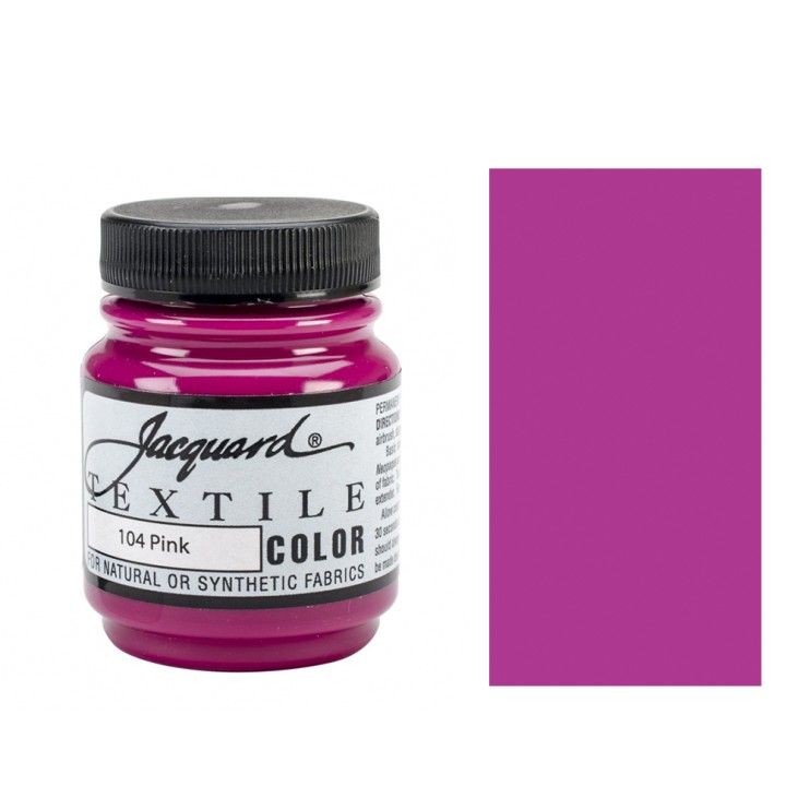 Краска по светлым тканям Jaсquard "Textile Colors" #104 розовая