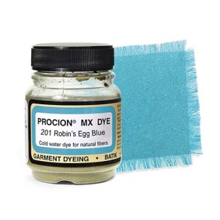 Краситель порошковый Jacquard "Procion MX Dye" 201 Robin's Egg Blue (голубая), 18.71г