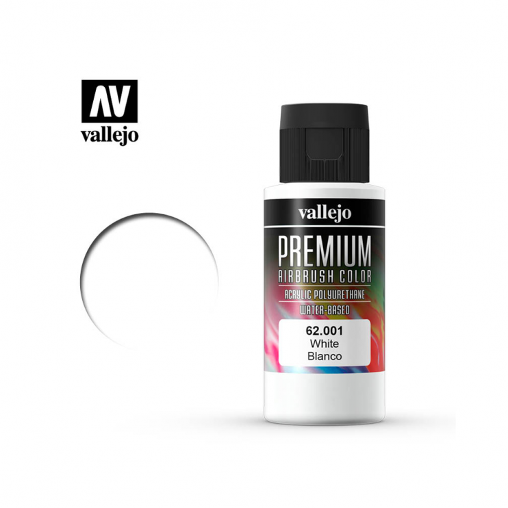 Краска акрил "Premium" 62.001 (White), 60 мл