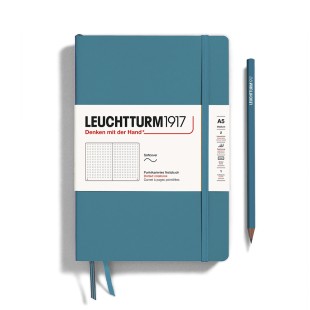 Блокнот в точку Leuchtturm1917 "Medium" A5, 61л, 80гр/м², мягкая обложка,Синий Океан (365507)