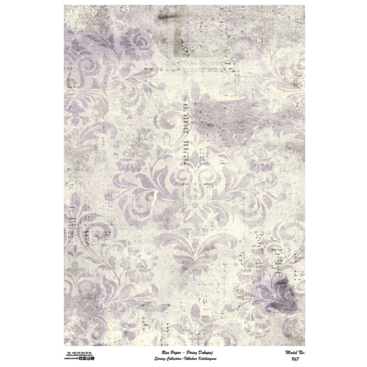 Рисовая карта "Rice paper" 30х42см, RDP967