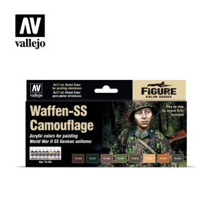 Набор Vallejo Figure "Waffen SS Camouflage" 70.180, 8 красок по 17 мл