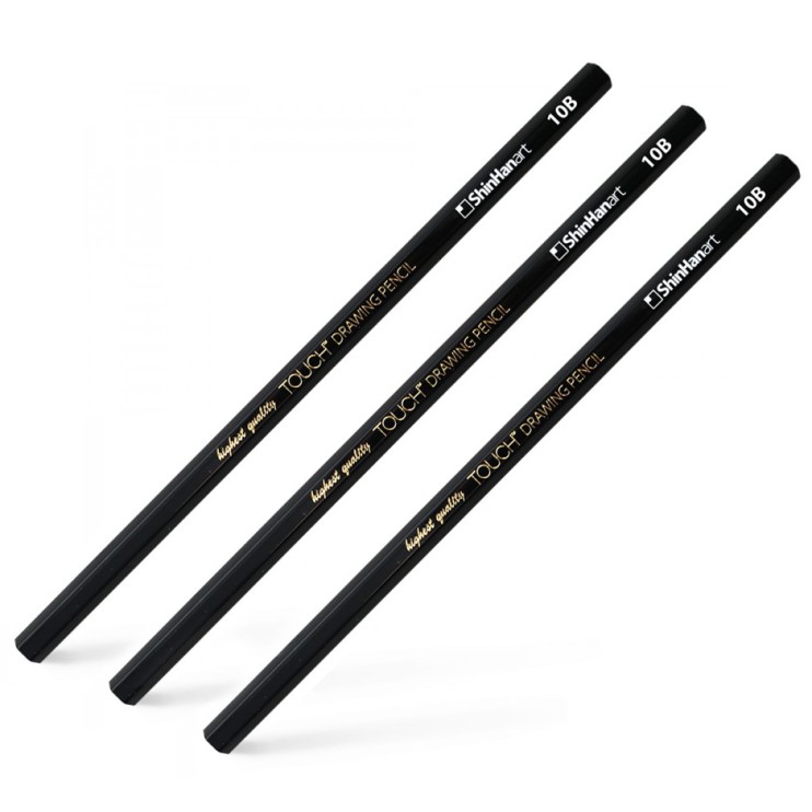 Комплект карандашей графитных TOUCH "Drawing" 2B (3 штуки)
