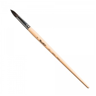 Кисть для акварели белка круглая "1412" №11, длинная ручка