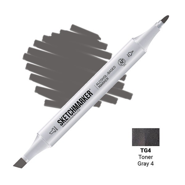 Маркер двусторонний Sketchmarker "Classic" TG4 Тонированный серый 4