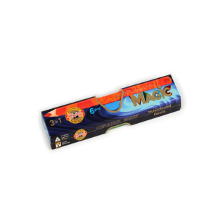 Набор цветных карандашей Koh-i-Noor "Magic" 6 штук с многоцветным грифелем