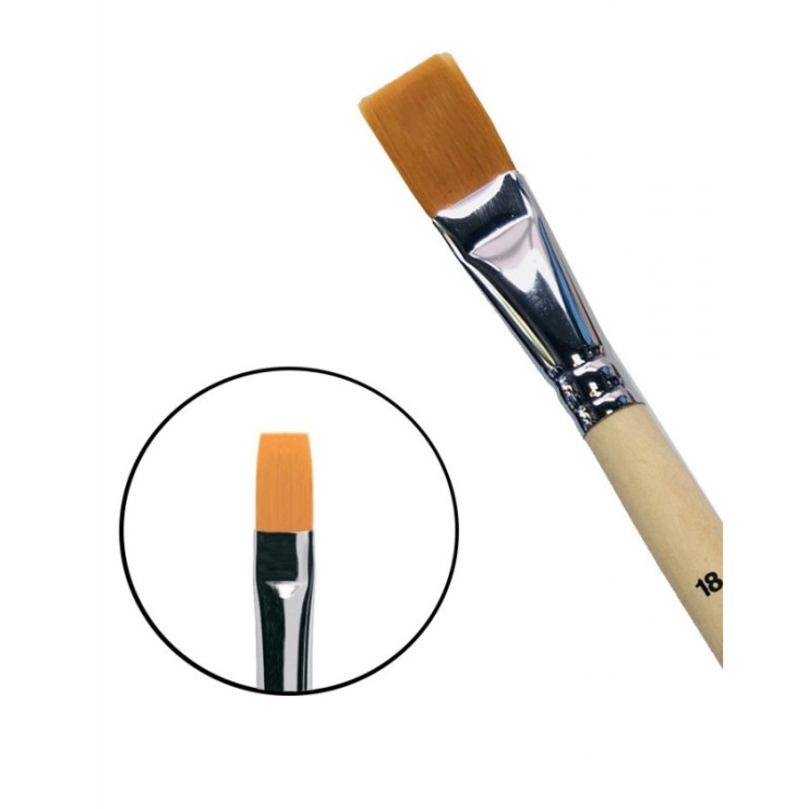 Синтетика плоская мягкая Chernaya Rechka "1222" №18 длинная ручка