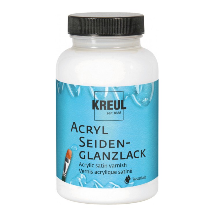 Водно-акриловый лак Hobby line "Acryl Seiden-Glanzlack" сатиновый, 275мл