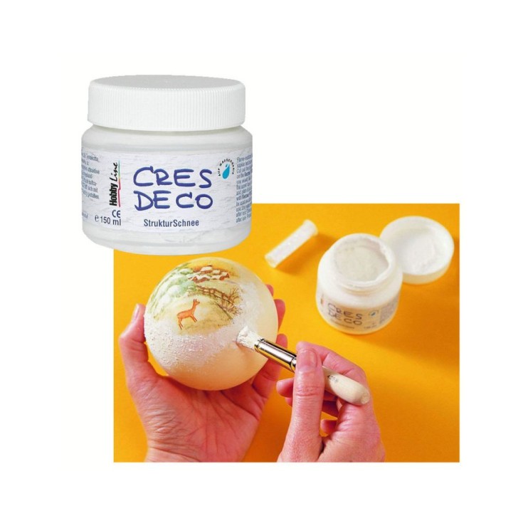 Паста структурная Hobby Line "CRES DECO" для имитации снега, 150мл (49551)
