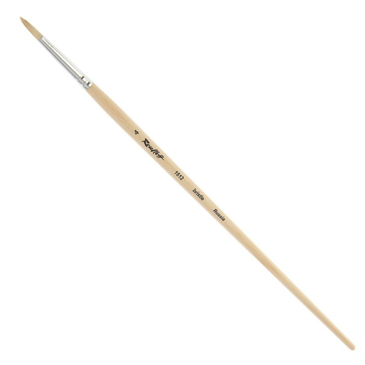 Щетина круглая "1612" №4 длинная ручка