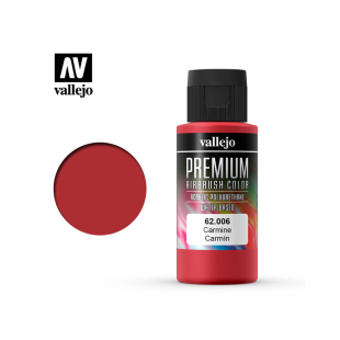 Краска для аэрографии Vallejo "Premium" цвет 62.006 (Carmine), 60 мл