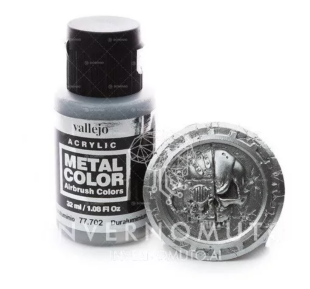 Краска металлик Vallejo "Metal Color" 77.703 Dark Aluminium, 32мл